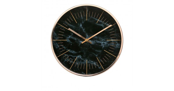 Arospa Luxury Modern Silent Non Ticking Wall Clock With Rose Gold