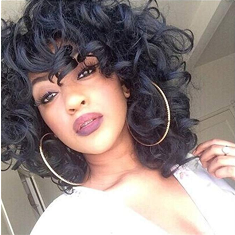 short curly afro wigs